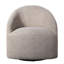 Chaise pivotante rembourrée à 360 degrés beige