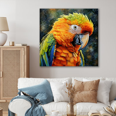 Perroquet tropical au paradis - impression