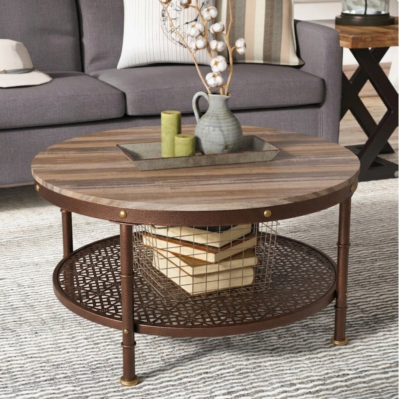 Table basse à 4 pieds avec rangement Stephany