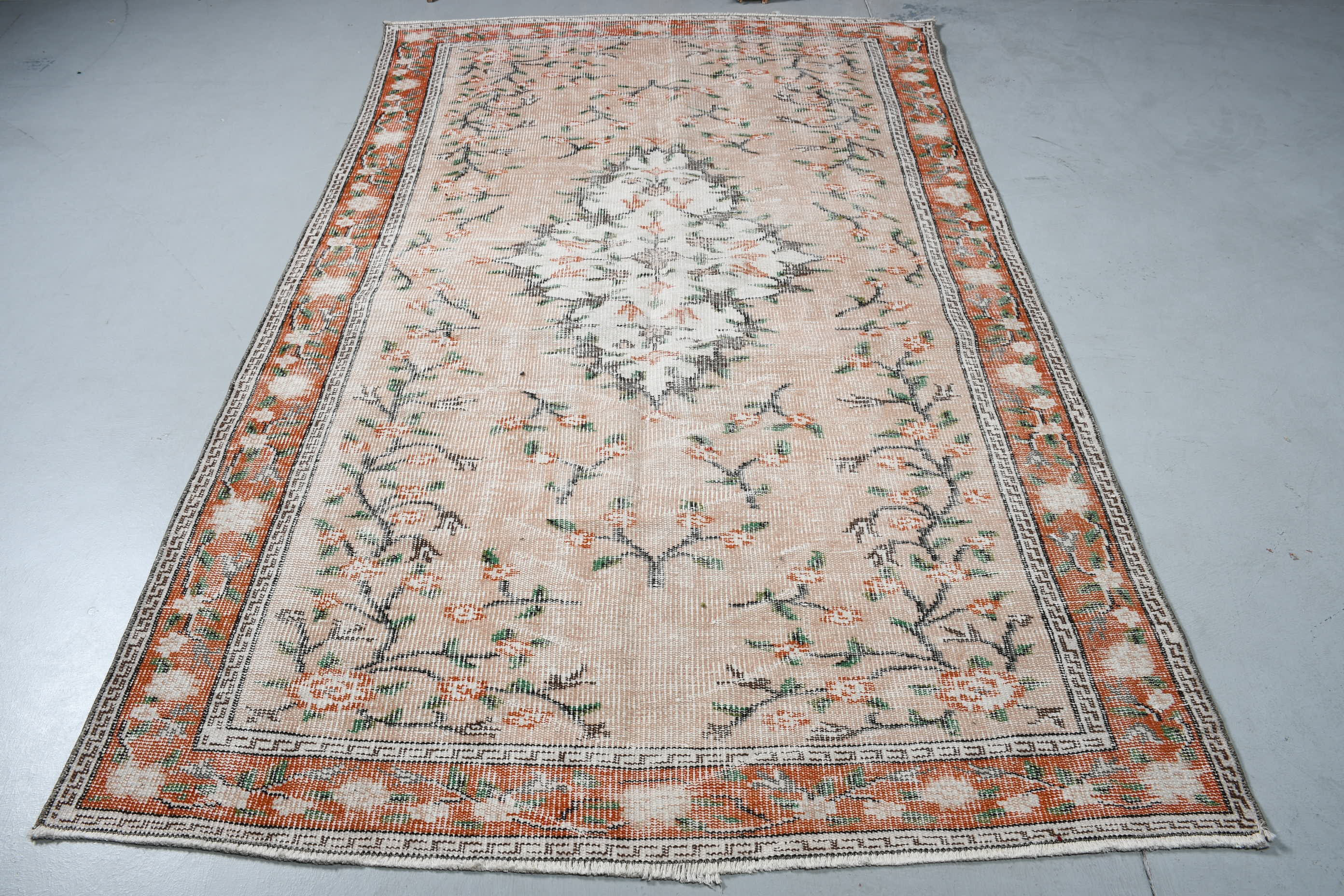 Canora Grey Handmade Floral Design Turkish Rug Perfect for Sprucing up ...