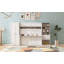 Lit escamotable moderne avec placard, tiroirs et tablettes-99156011-99156010