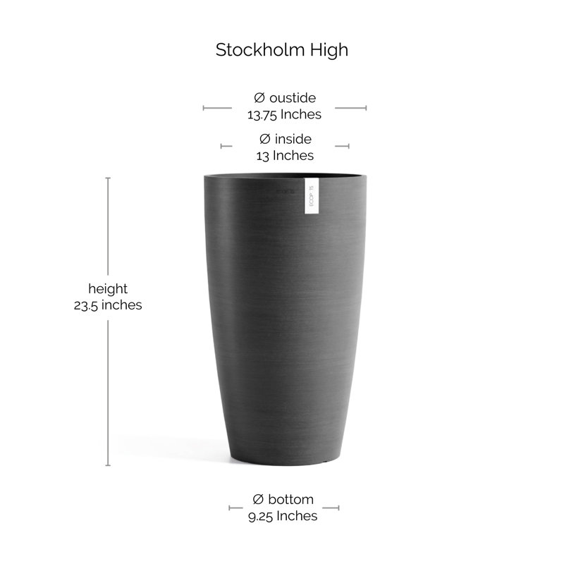 Pot Planter, Dark Gray