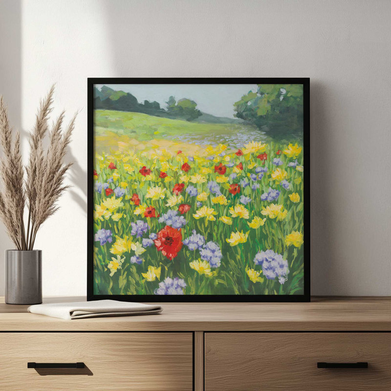«My Meadow» par Julia Purinton, reproduction d'art, Érable, H 12 po x l 12 po