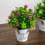 8 po Ensemble de 3 plantes à fleurs artificielles en fleurs rustiques et jardin-77551828