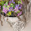 Panier à fleurs en métal rustique pour la maison et le jardin