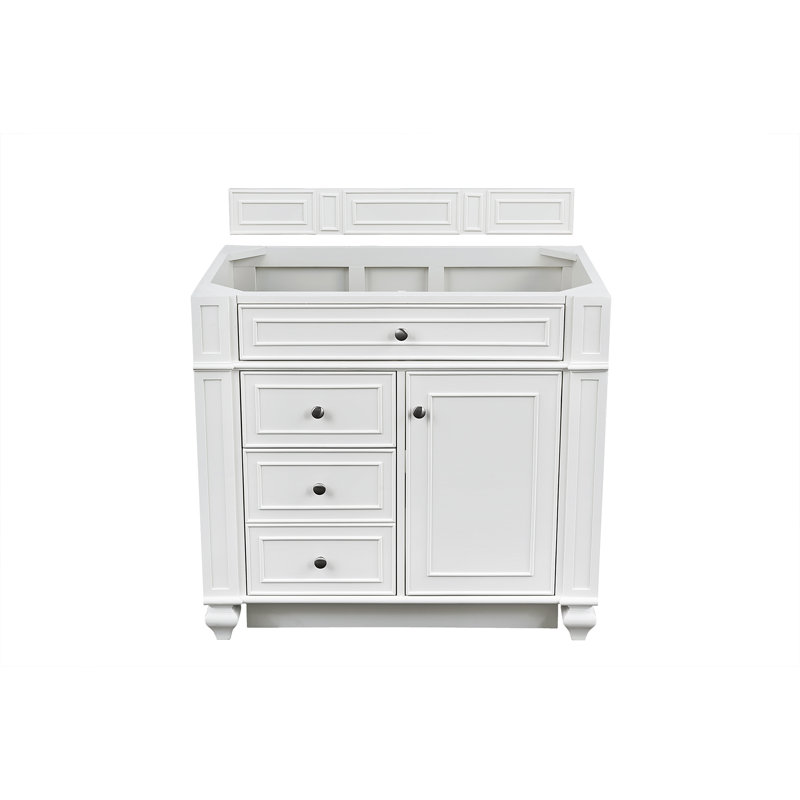 Bristol 36'' W Single Vanity, Eternal Jasmine Pearl, Bright White, 8" Widespread