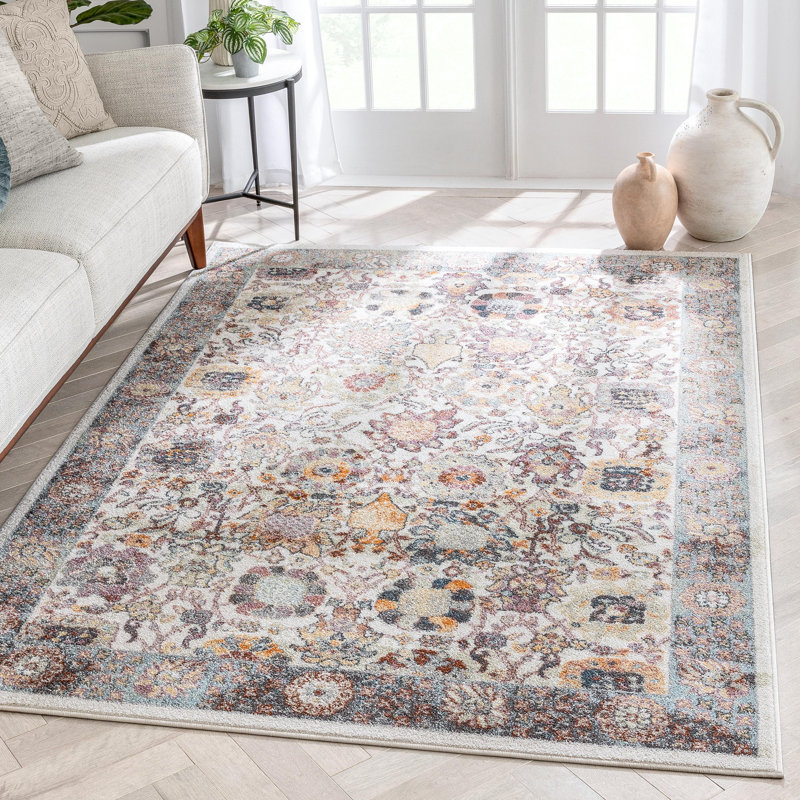 Rodeo Floral Synthetic Area Rug, Rectangle 160 x 220cm