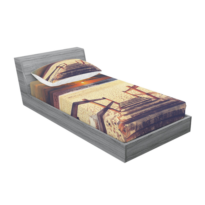 Microfiber Sheet Set, Twin Sheet Set with Fitted Sheet
