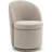 Upholstered Barrel Dining Chairs, Boucle Fabric Swivel Kitchen Chairs, Wingback Side Chairs, Vanity Chairs-543675564