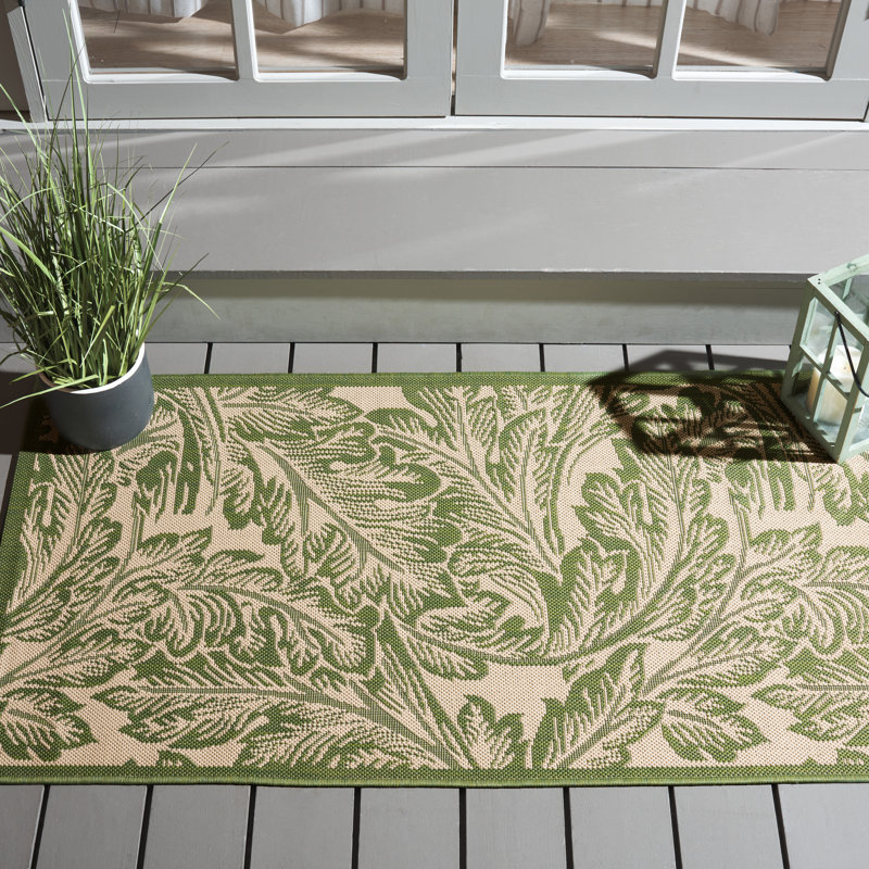 Herefordshire Performance Floral Indoor/Outdoor Area Rug, Rectangle 2'7" x 5'