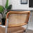 Carli Rattan Genuine Leather Office Chair