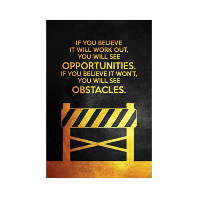 Opportunities And Obstacles by Adrian Baldovino - Wrapped Canvas Painting