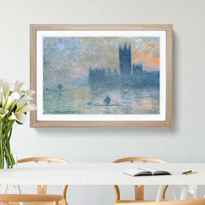 Houses of Parliament in London Vol.4 by Claude Monet - Framed Print