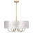 24" 6-Light Capiz Shell Drum Chandelier