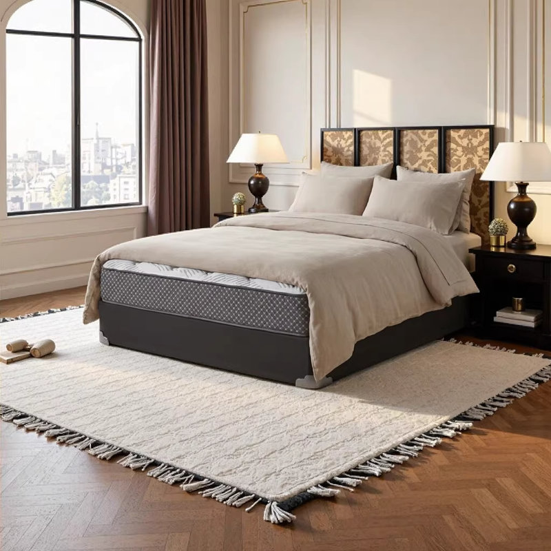Matelas simple hybride matelassé de 13 po, mousse viscoélastique gélifiée et ressorts enveloppés, certifié CertiPUR-US, fabriqué aux États-Unis