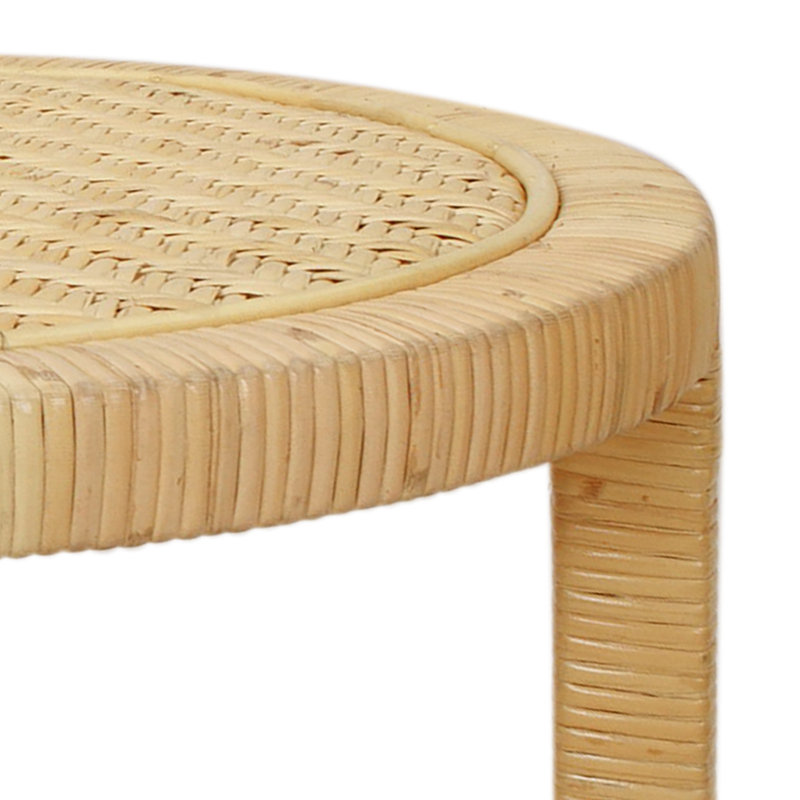 Table de bout en rotin tissé Cheltenham