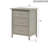 Sleek Contemporary Nightstand In Silver Champagne-614005815