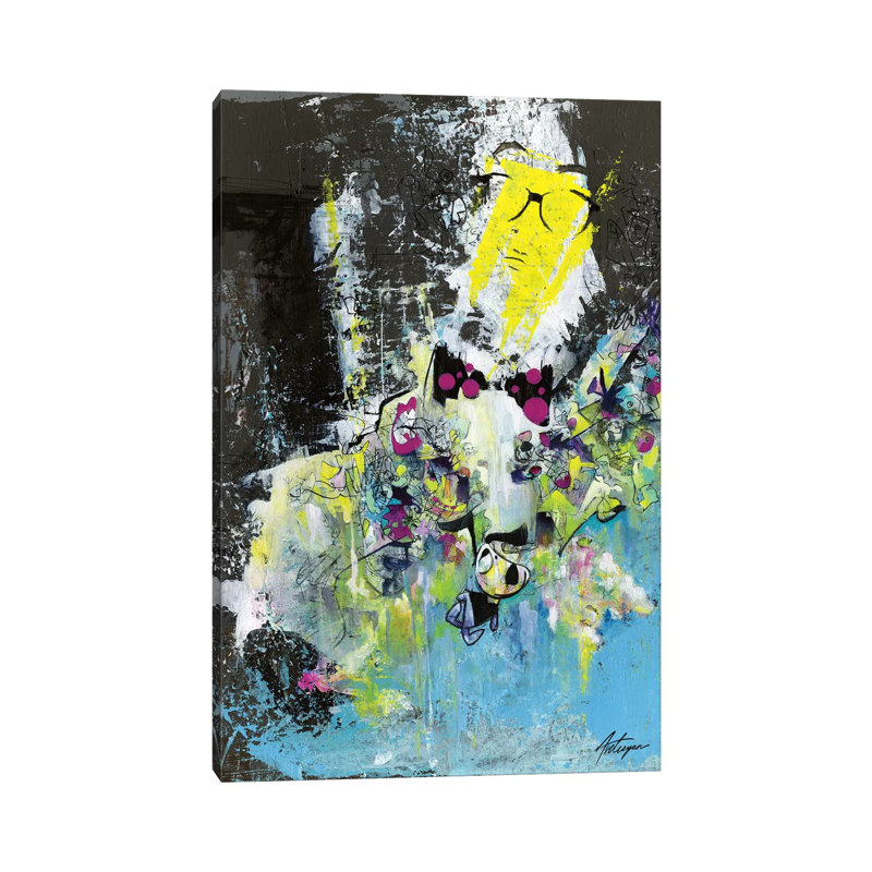 The Professor With The Bow Tie by Jack Avetisyan - Wrapped Canvas Print, 20.32 cm H x 30.48 cm W