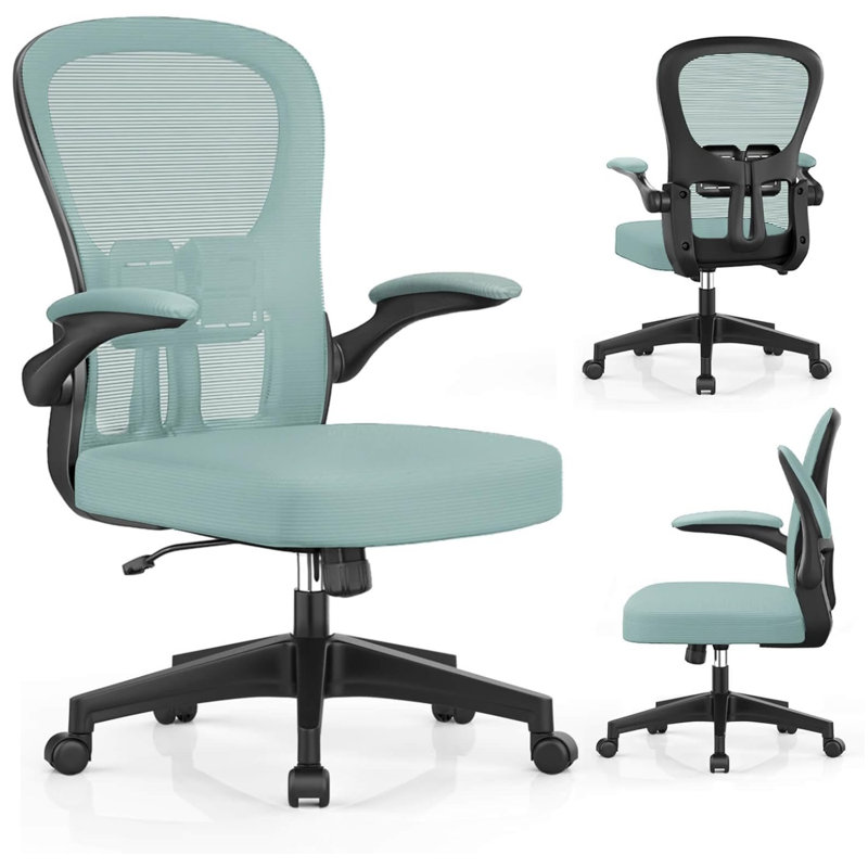 Ergonomic office chairs and computer chairs with adjustable lumbar support, 360° rotatable bases, thickened seat cushions and adjustable armrests, suitable for both and office use