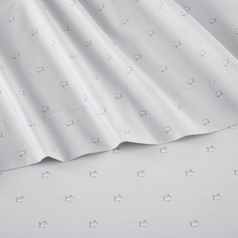 Southern Tide Breezy Cove Sheet Set, Twin XL Sheet Set with Fitted Sheet and Pillowcase