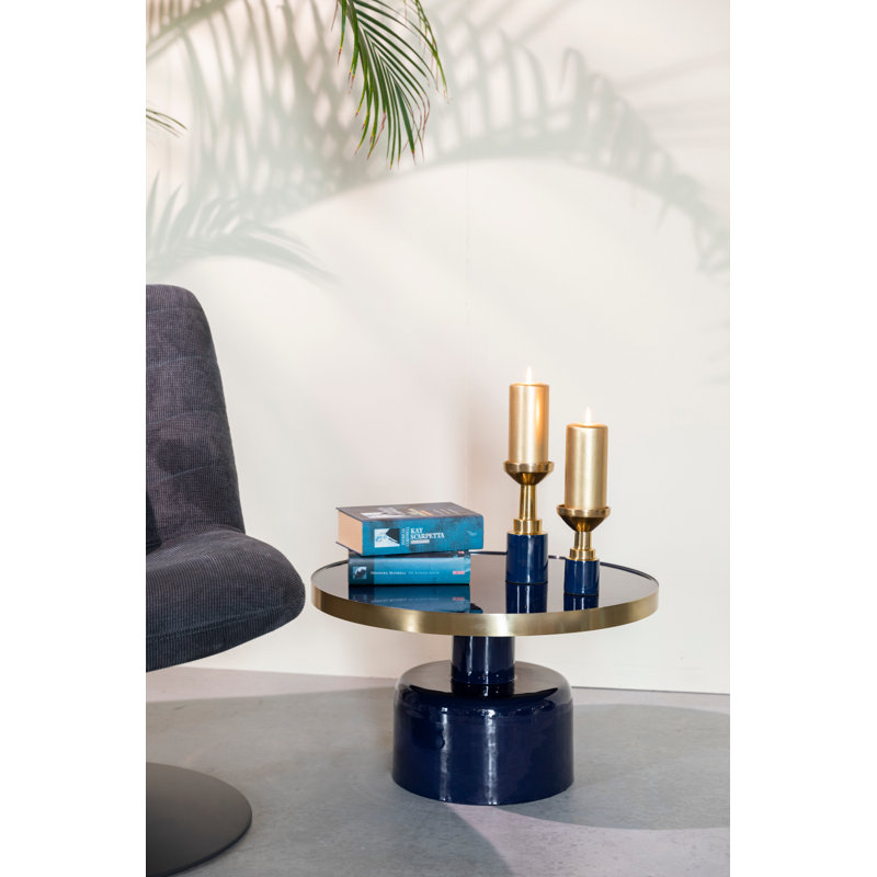 Glam Coffee Table, Blue, Blue