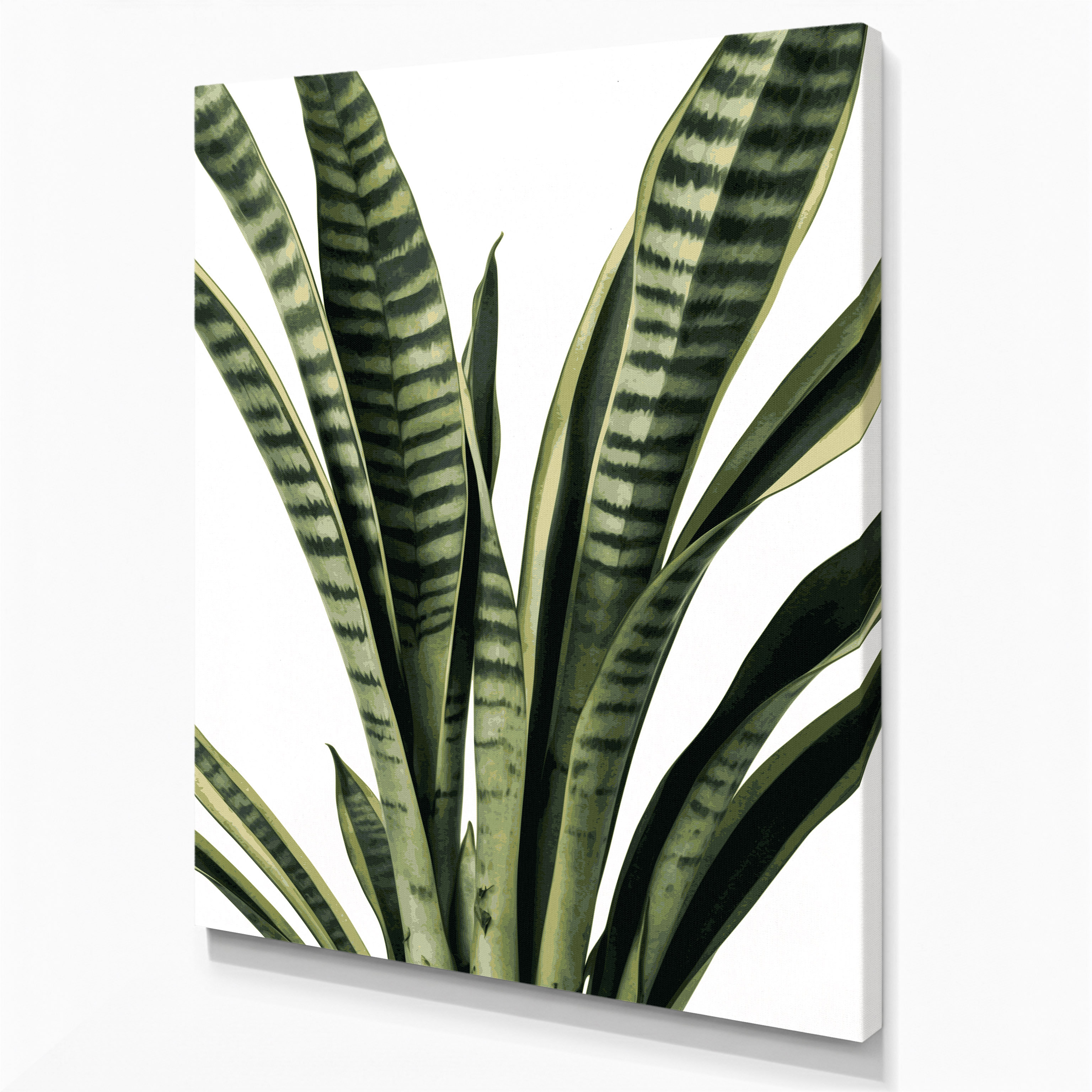 Dakota Fields Watercolor Botanical 49 Beige Canvas Wall Art | Wayfair