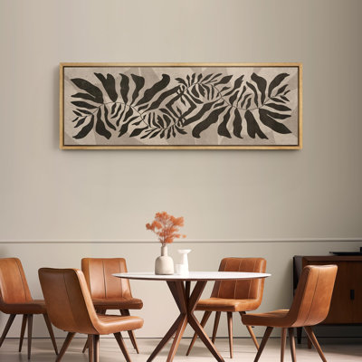 Abstract Botanical " Monochrome Foliage Patterns In Nature Modern Art Relax Calm Warm Extra Large Pictures "