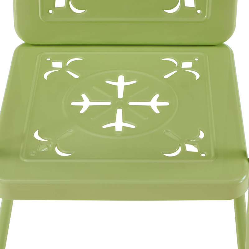 Passmore 2-piece Retro Outdoor Chair Set, Green