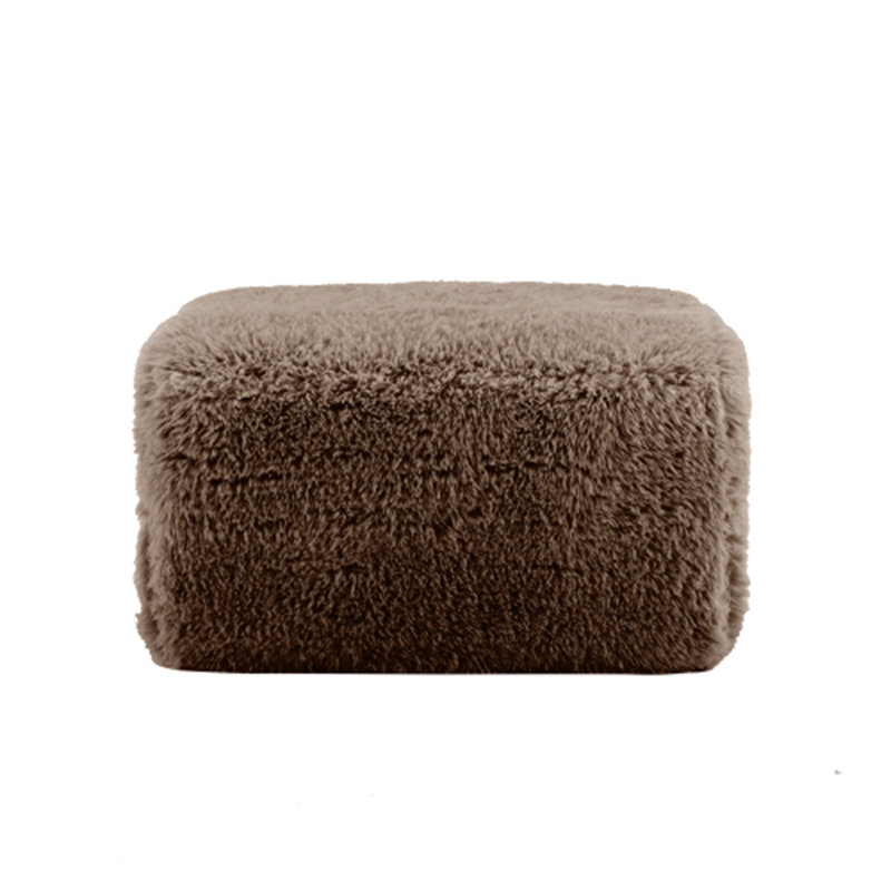 Repose-pieds en tissu moelleux, Brown