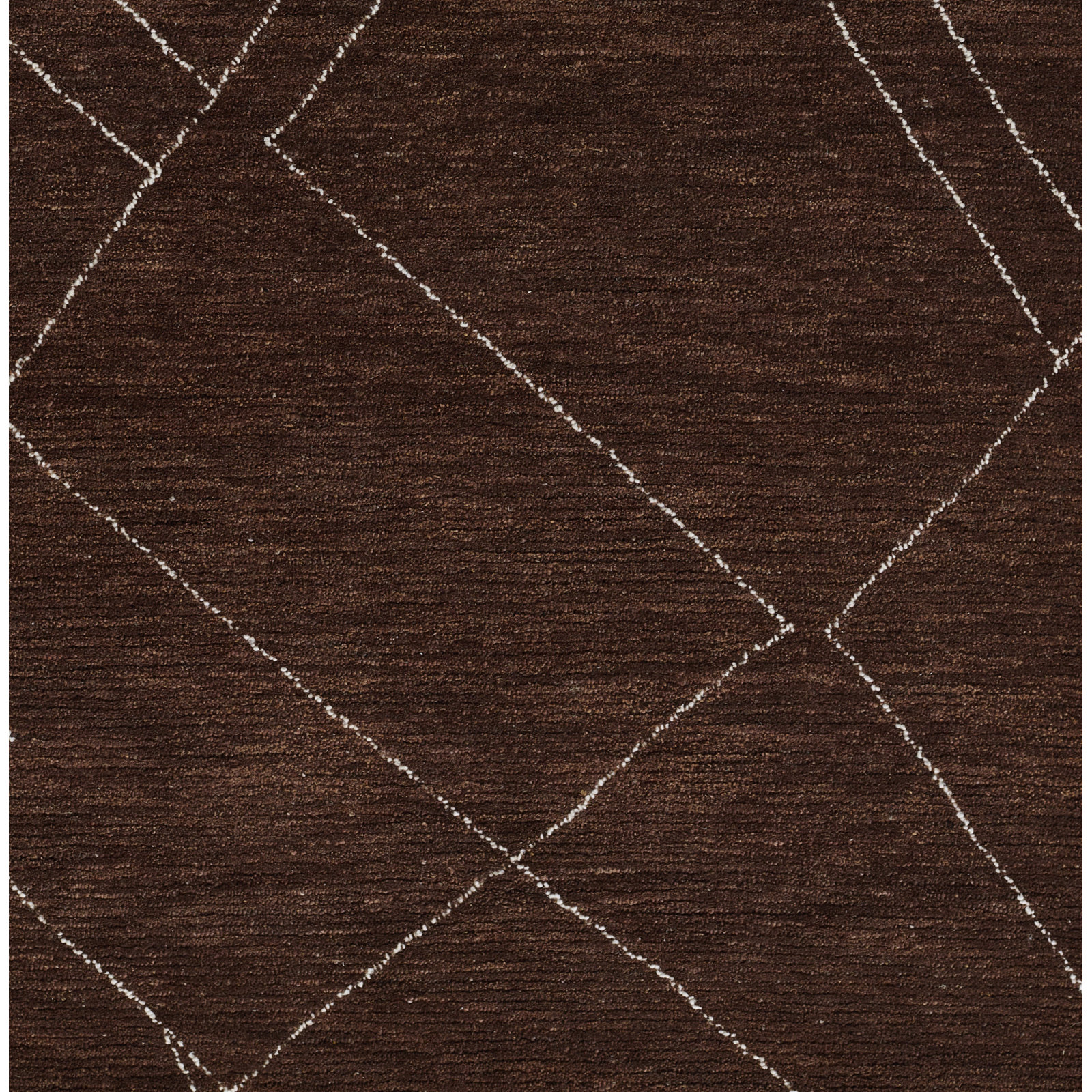 Hand-Woven Abstract Wool Rug, Runner 2'3" x 8'