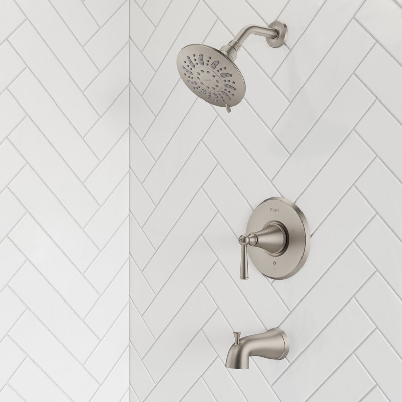Saxton Tub/Shower Trim Kit, Brushed Nickel