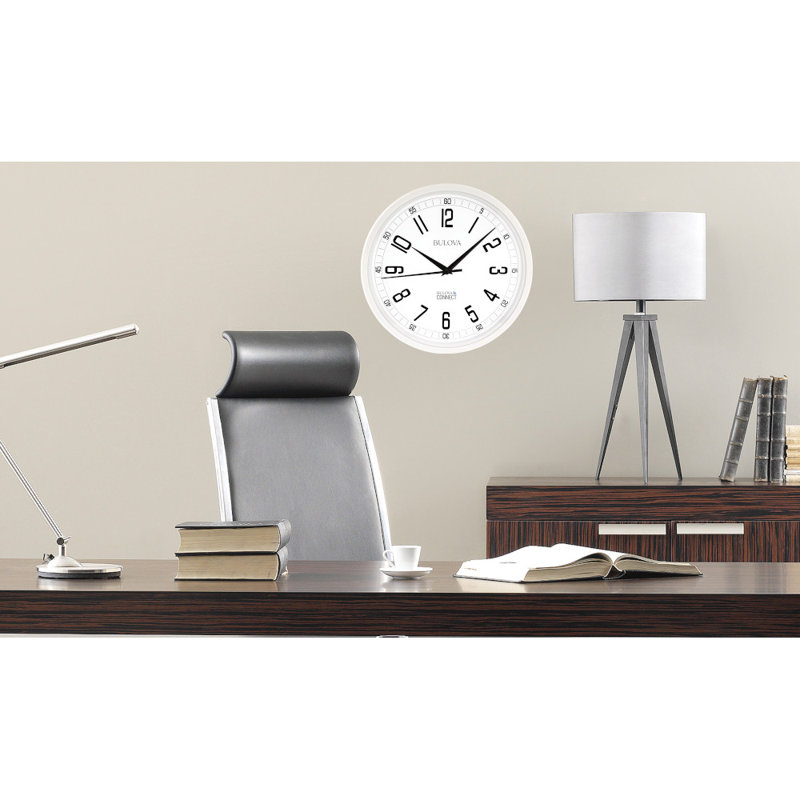 Accuracy Wi-Fi Atomic Wall Clock with Auto Daylight, 12.5" White, C5002