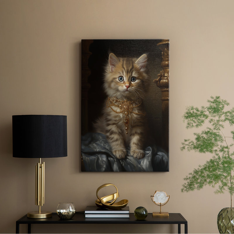ANIMALS Series CC - Toile tendue avec châssis Premium - Prêt à être accroché, H 48 po x l 32 po