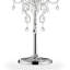 Lampe de table argentée 35 po