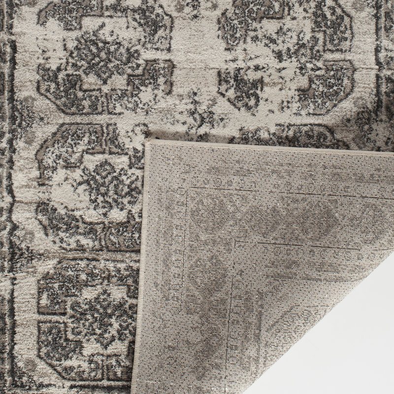 Tapis blanc / gris Birch, Rectangle 5 pi x 7 pi 6 po