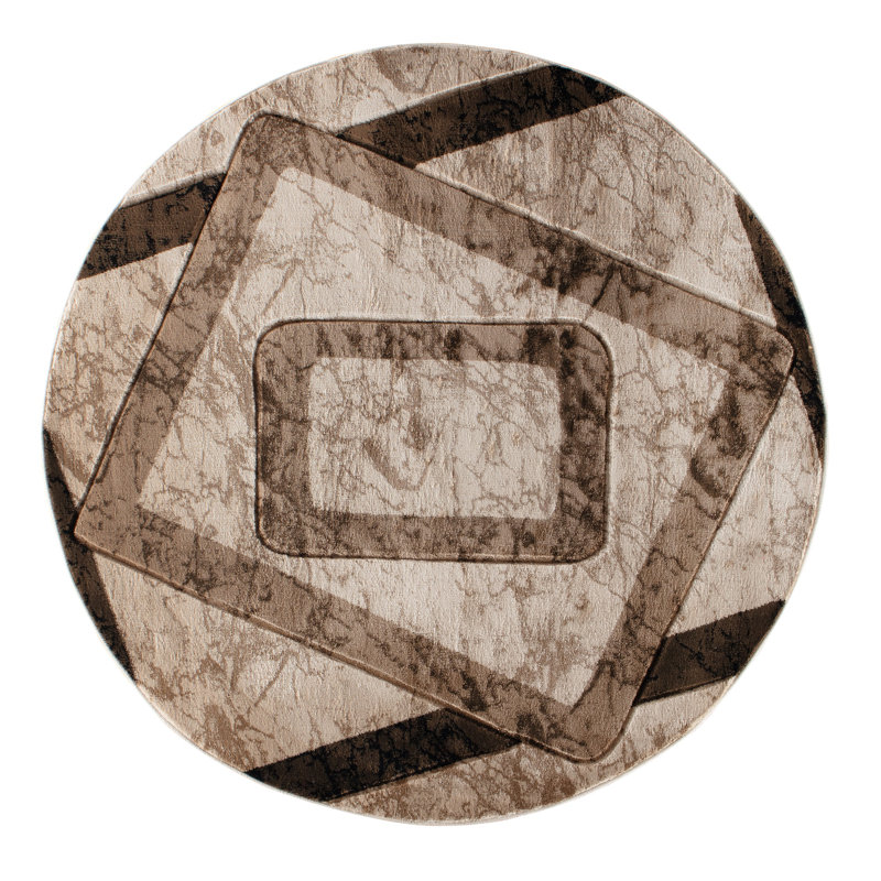 Arnsten Geometric Indoor Rug, Round 8'1"