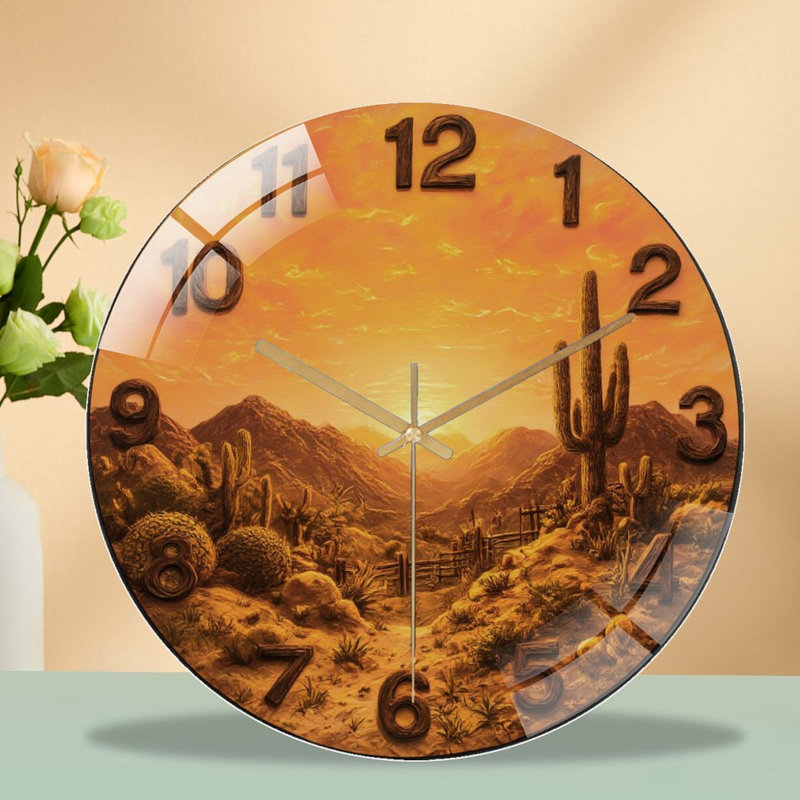 Horloge murale 12 po Desert