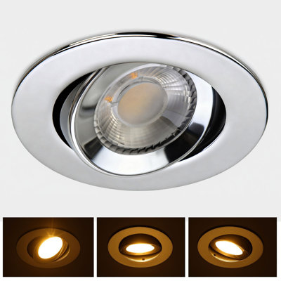 KnLnny Ware Oil Rubbed Bronze 4 Inch Led Gimbal Recessed Lights 6 Pack, with Junction Box,5CCT Selectable,9W 750LM,Dimmable