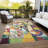 Machine Washable Indoor/Outdoor Xhevrie Gold Rug-1234694151