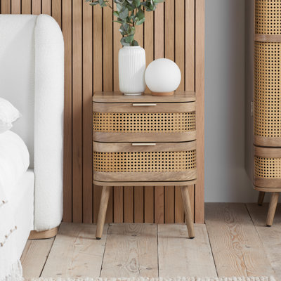 Almuth 45cm W Manufactured Wood Bedside Table