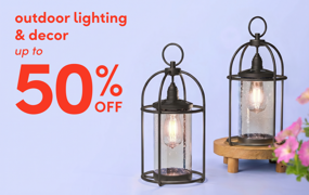 outdoor lighting & decor clearance