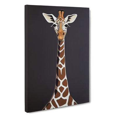 Fetching Giraffe - Wrapped Canvas