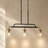 Bergeson 3 - Light 30"W Kitchen Island Pendant UL Certified with Hammered Glass