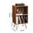 Record Player Stand, 3 Tiers Turntable Stand with Record Storage, Holds up to 150 Albums, Vinyl Record Storage Cabinet with Metal Legs for Bedroom, Living Room, Brown