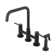 Concord Centerset Double Handle Kitchen Faucet with Side Spray