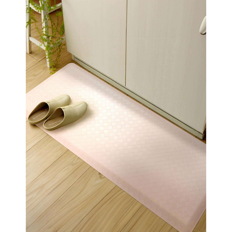 Tapis de cuisine antidérapant Bodella, Rectangle 2 pi x 5 pi, Beige