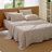 Bedsure 100% Washed Cotton Sheets - Linen Like Textured Percale Sheets King Size, 6-Piece Bedsheet Set With 18" Deep Pocket, Breathable & Purewoven Soft Comfy (Linen, King)-125578410-125578411