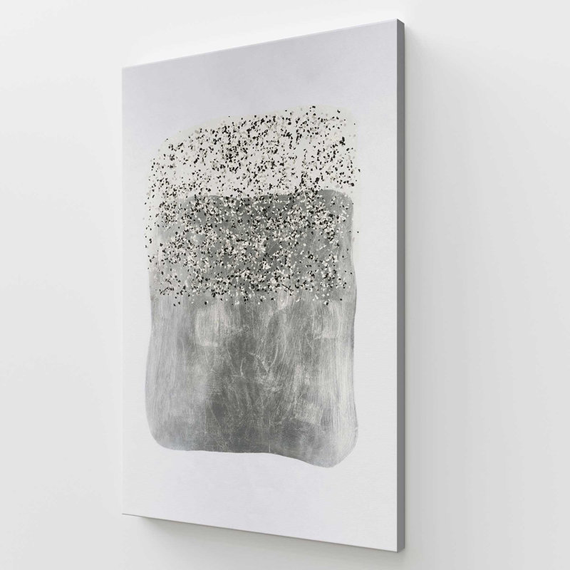 Toile tendue métallique «I», H 54 po x l 36 po