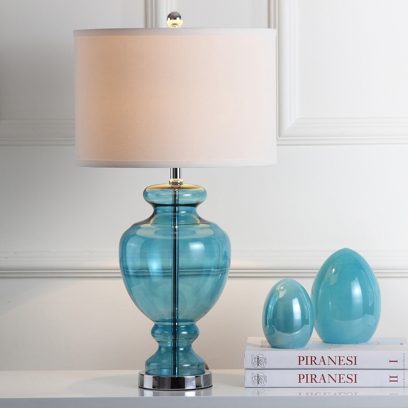 Briggs Table Lamp, 2, Turquoise