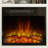 59'' W White Fireplace Heater TV Stand With Open Shelves & Timer